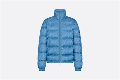 blue dior mens jacket|dior oblique down jacket blue.